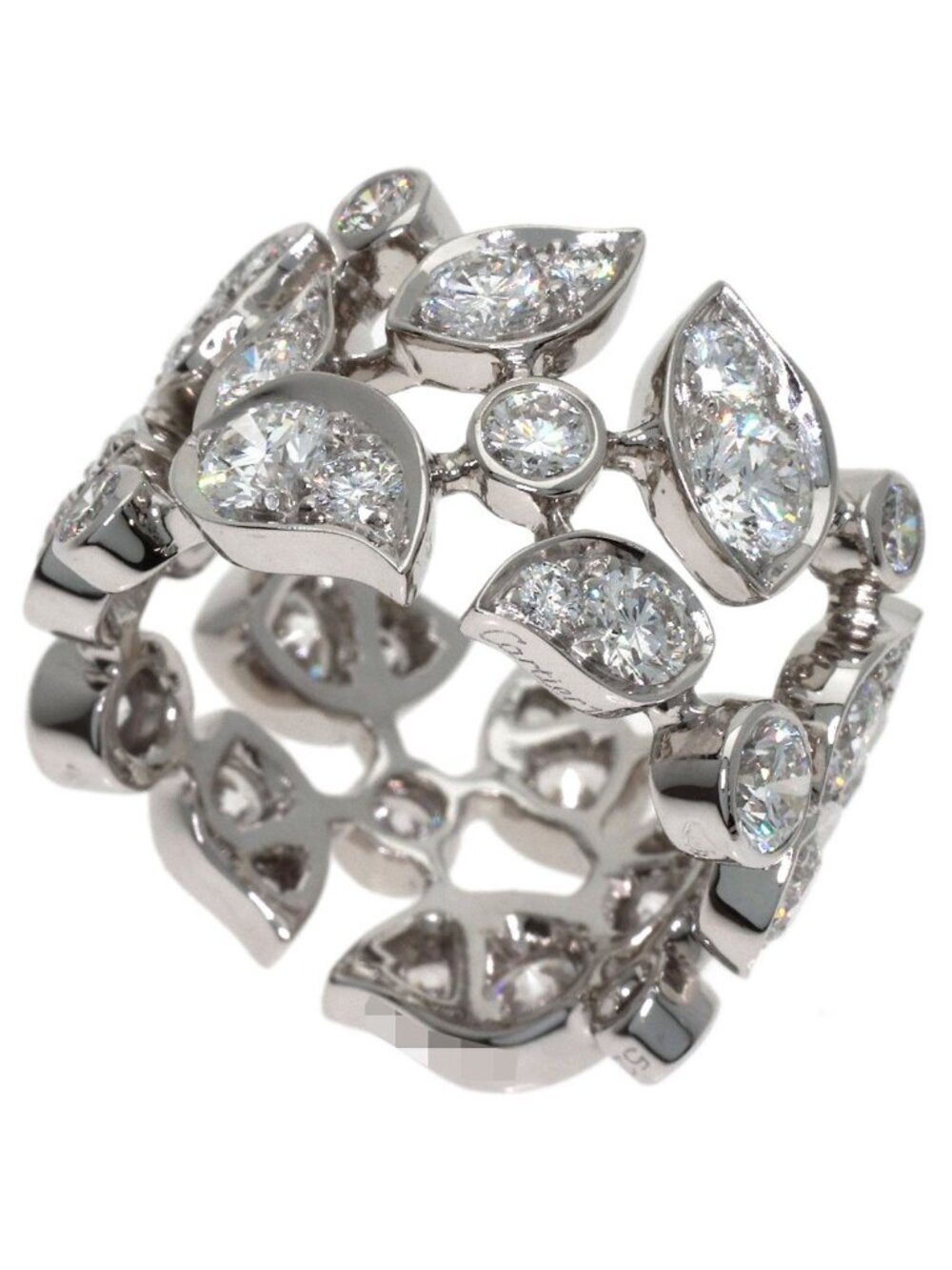 Cartier Lily Collection Diamond 52 Ring 18k White Gold